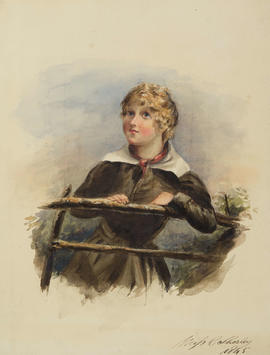 Portrait of a girl by Miss C Sherley